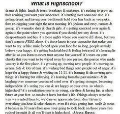 highschool more quotes 3 schools quotes life senior years random so ...