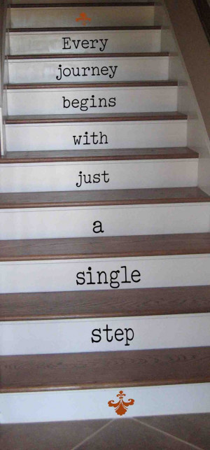 for stairs- choose your own quote or one of ours…. or designs! #wall ...