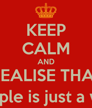 KEEP CALM AND REALISE THAT Disabled people is just a waste of time