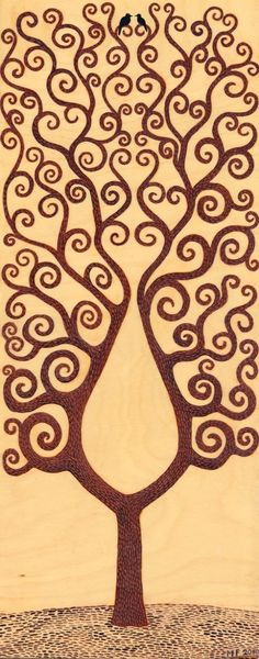 Wood Burning Tree Pattern...