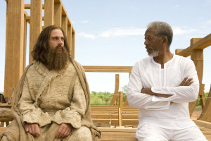 Steve Carell and Morgan Freeman as Evan Baxter in Universal Pictures ...