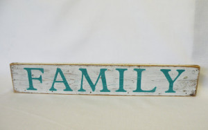 FAMILY Wooden Sign Quote Word Art Shabby Chic, Cottage, Farmhouse ...