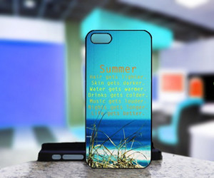 Summer Quotes - For IPhone 5 Black Case Cover