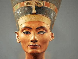 The Bust of Nefertiti - detail.