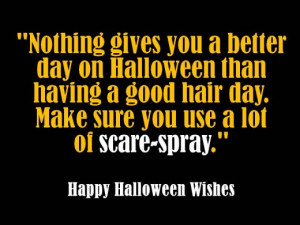 Scare-spray does the same thing as Hair-spray. It helps your hair ...