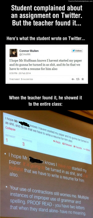 Teacher’s Legendary Answer To A Student’s Complaint.