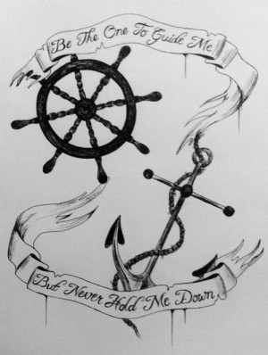 art carrie anne art sea ship anchor quote drawing illustration