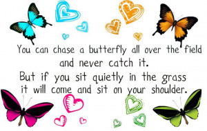 You Can Chase A Butterfly