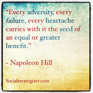 Adversity Napoleon Hill Quotes