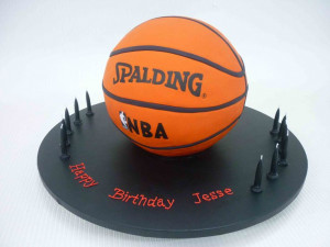 3D Spalding Basketball Cake