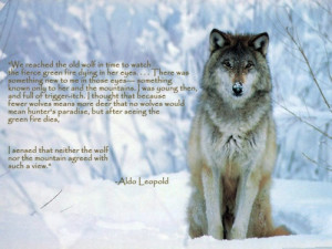 Aldo Leopold. One of the most powerful things ever written. This ...