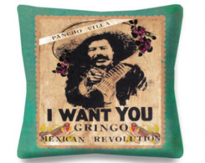Throw Pillow - Mexican Revolution - War - Gun - Historical - Mexico ...