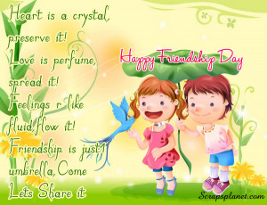 Friendship day scraps, quotes, images, Friendship day cards