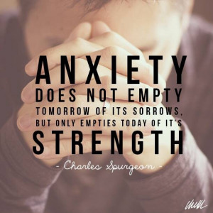 Anxiety drains strength