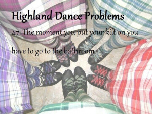 Highland dance problems