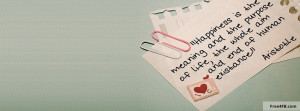 Happiness Quote - Facebook Cover