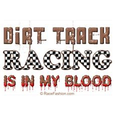 Dirt Track Racing Blood Poster