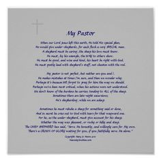 poem for pastor appreciation | pastors faint cross embellishment nice ...