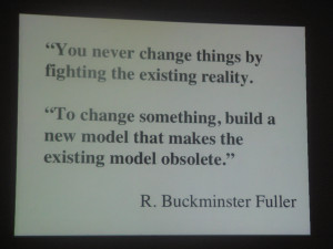 Buckminster Fuller on how to create change -