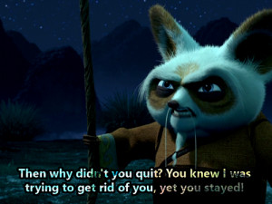 me Po is just a stupid Panda. Tell me. I will fight you.Kung Fu Panda ...