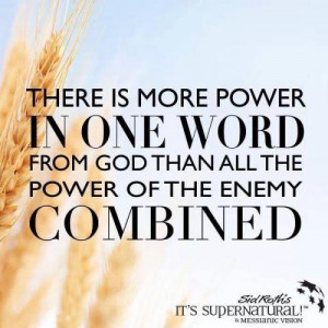There is MORE POWER in one word from GOD than all the power of ENEMIES ...
