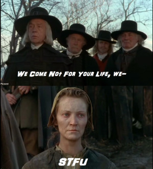 XD I looked up from reading the book the crucible for my AP class ...