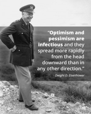 This is a quote from Eisenhower, a historical figure. As a class we ...