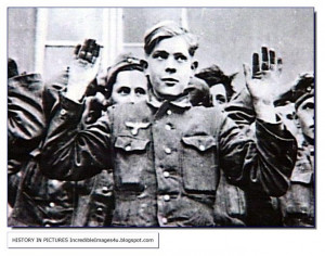 Hitler Youth 'man' surrenders. The defiance and urge to fight still ...