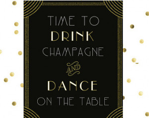 Art Deco Wedding Decor // Wedding S ign, Party Decor, Gatsby Decor ...