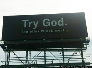 Catholic Billboard Vandalized In Massachusetts: 'Try God' Message Gets ...