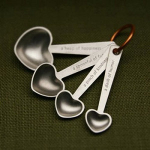 Home > Products > Quotes Heart Measuring Spoon Set