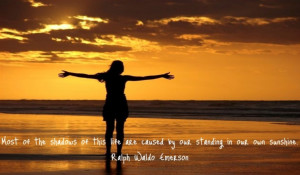 sometimes you have to get out of your own way