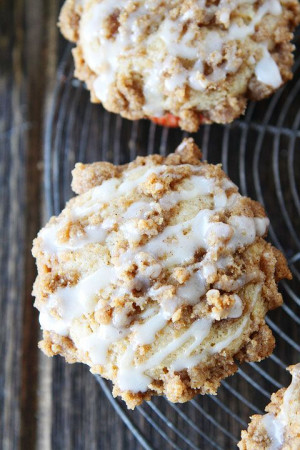 Eggnog Coffee Cake Muffins Recipe on twopeasandtheirpod.com Love the ...