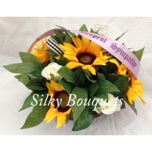 These are the sunflower basket birthday cakes Pictures