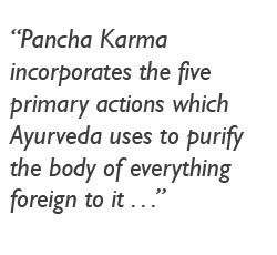 Purvakarma: the preparatory phase that involves internal oleation ...