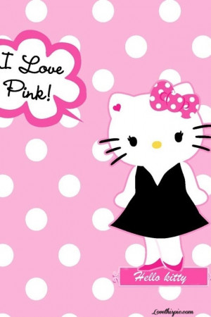 Hello Kitty Quotes Graphics Hello kitty loves pink!