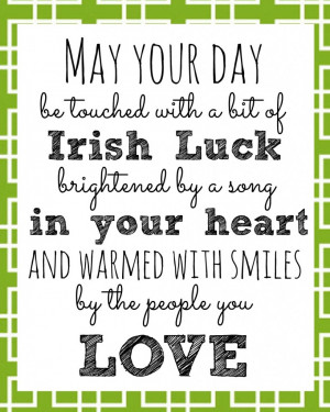 Irish Blessing Printable for St. Patrick’s Day