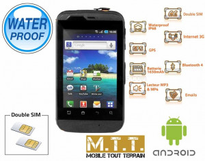 double carte SIM » Smartphone 2 SIM android étanche - MTT Smart Fun ...