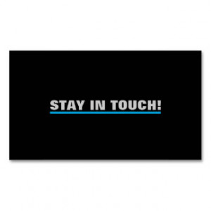 Stay in Touch Business Cards