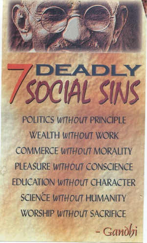 Deadly Social Sins