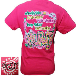 Cute Cna Logo Southern chics funny scrub