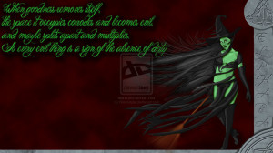 Elphaba, The Wicked Witch of the West by Kimmuryiel