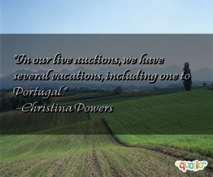 In our live auctions, we have several