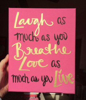 , Sorority Crafts Canvas Quotes, Sorority Quotes Canvas, Gold Laugh ...