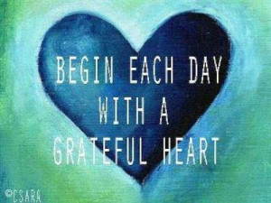 Attitude of gratitude.