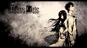 steins gate makise kurisu okabe rintarou gj wallpaper background