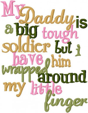 My Daddy is a big tough soldier military applique design digital ...