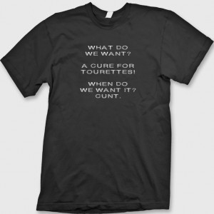 Tourettes Funny, Offen Colleges, T-Shirt, T Shirts Offensive, Crude T ...