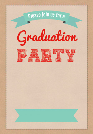 Graduation Party #Invitation - Free Printable
