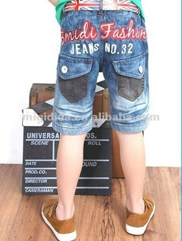 ... jeans/ blue color children's pants with printing, fashion boys jeans